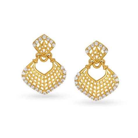 Chand Bali Earrings | Buy Gold And Diamond Chand Bali Earrings