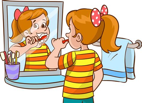 child brushing his teeth cartoon vector | Dessin enfant, Art vectoriel, Bibliothèque gratuite