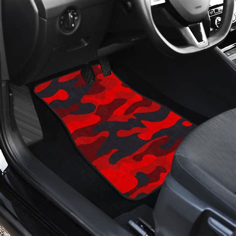 Camouflage US Army Red Car Floor Mats Car Accessories - Nearkii