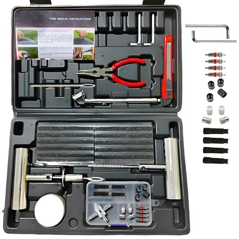 Amazon.com: ECHZED Tire Repair Kit - 68pcs Heavy Duty Tire Plug Kit ...
