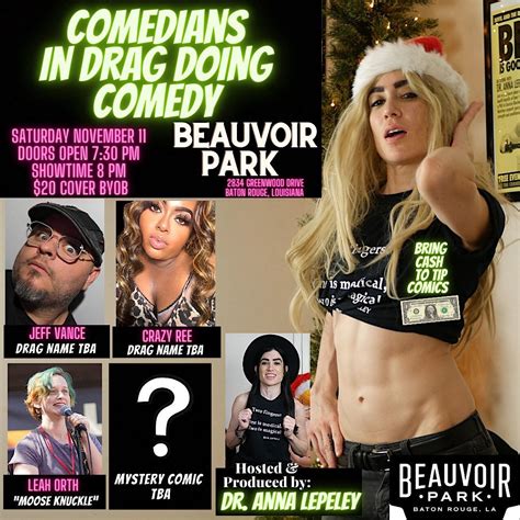 Comedians in Drag doing Comedy at Beauvoir Park (Baton Rouge, Louisiana ...
