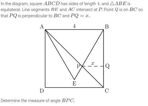 In the diagram, square $ABCD$ has sides of length $4,$ and $\triangle ...