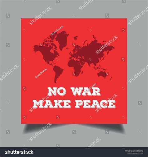 No War Make Love Social Media Stock Vector (Royalty Free) 2130551591 ...