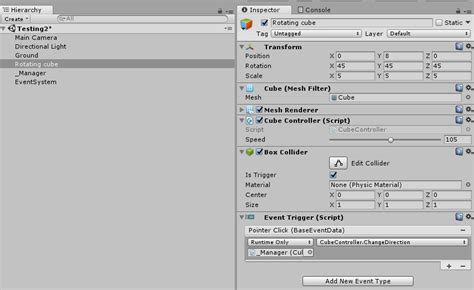 Unity Event Trigger Not Working 的图像结果