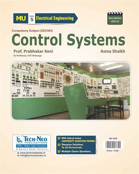 Buy Control Systems (Includes Typical MCQ's) For MU Sem 5 Electrical ...
