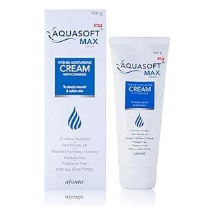 Aquasoft Max Cream 100gm with 6-Active Complex for intense hydration ...