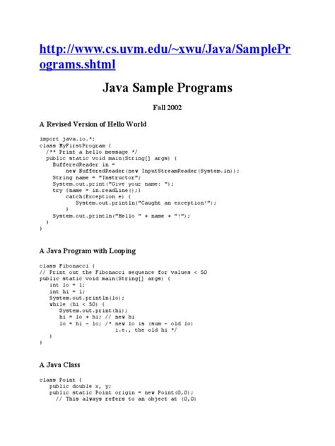Sample Java Program 的图像结果