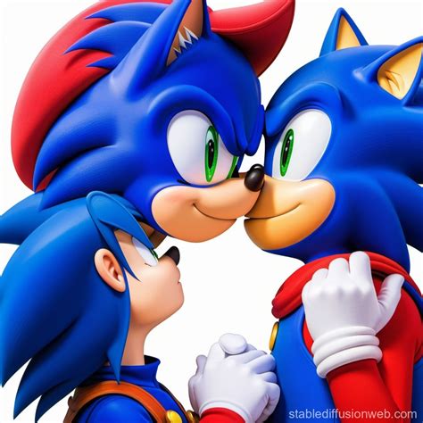 Mario And Sonic Kiss