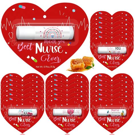 Amazon.com : Sacubee 30 Pack Nurses Appreciation Gifts Bulk Nurses Week Lip Balms Hospital Staff ...