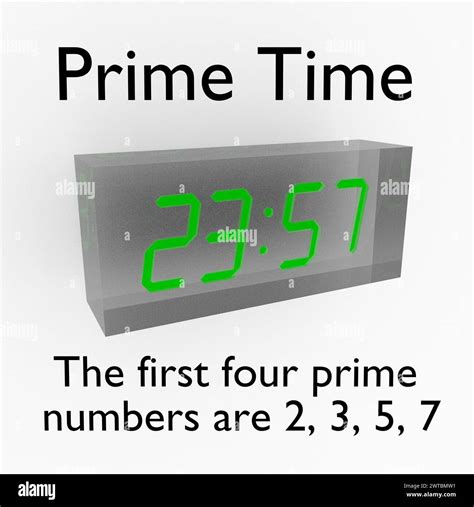 Prime Time concept3D illustration of a digital clock dispaying the time ...
