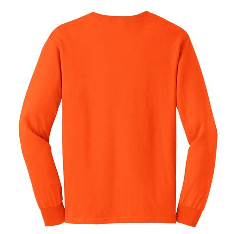 Gildan G2400 Ultra Cotton Long Sleeve T-Shirt - S. Orange | FullSource.com
