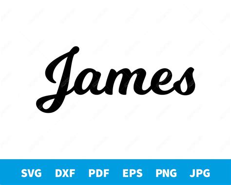 James Name Cursive