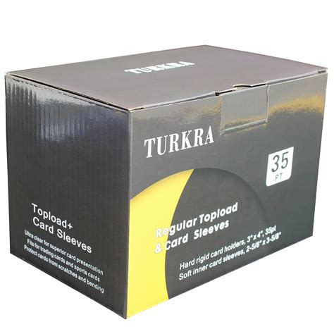 TURKRA High Clear Top Loaders and Penny Card Sleeves Set for ...
