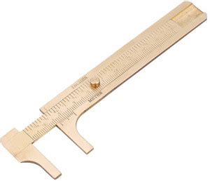 Gulabs Brass Vernier Caliper Sliding Gauge Double Scale Ruler Measuring ...