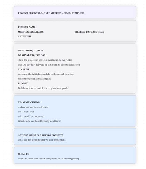 Image result for Project Lesson Learned Format
