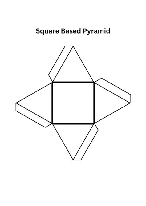 Image result for Square Pyramid Template