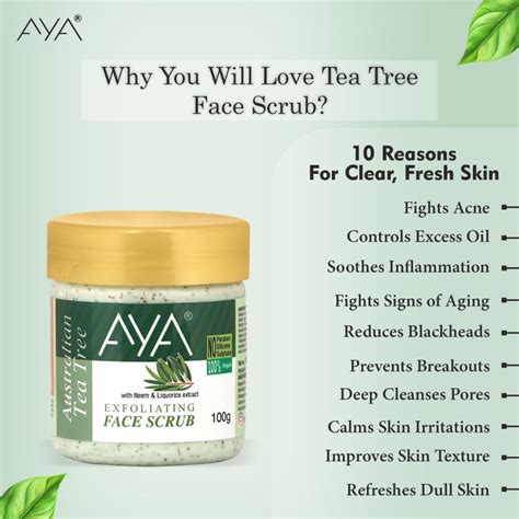Buy AYA Tea Tree Exfoliating Face Scrub Online