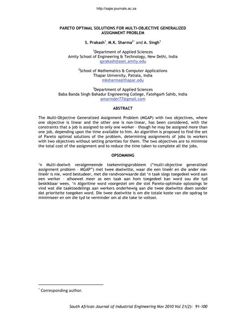 Image result for Unique Vs. Multiple Optimal Solutions Assignment Problems PDF