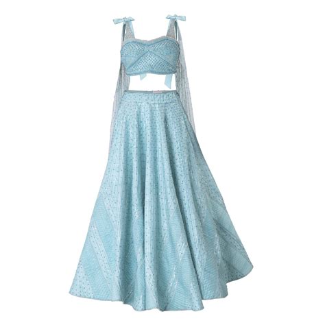 Buy Salvia Lehenga Set For Women | Indyverse