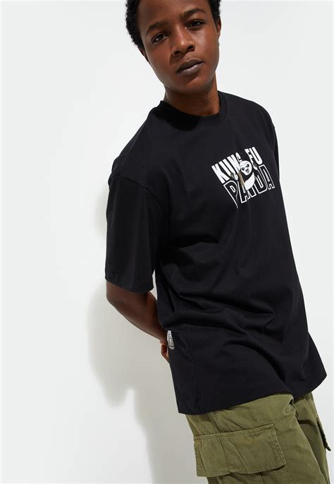 Buy URB_N Men Oversized Kung Fu Panda Printed T-shirt Online at just Rs ...