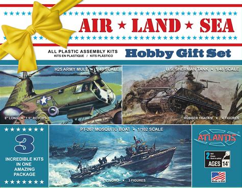 Buy ATLANTIS TOY & HOBBY Plastic Model KIT SHRMN Tank, Molded Color ...
