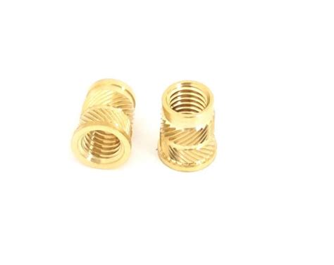 RS PRO | RS PRO, M4 Brass Threaded Insert, 7.1mm diameter 5.6mm Depth 8 ...