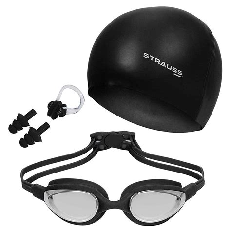 STRAUSS Swimming Goggles Set with UV and Anti Fog Protection | Swimmin ...