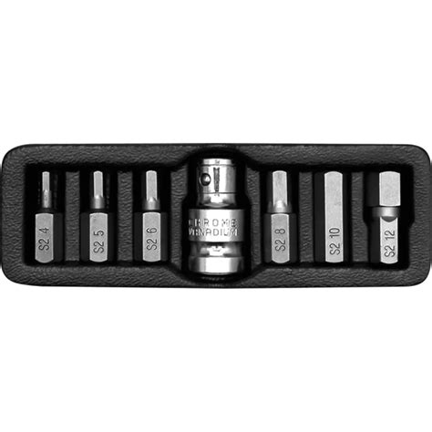 Yato YT-0412 Screwdriver Bit 7 Pieces Set of Hex Bits for Drill Machine ...