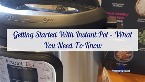 Image result for First Time Using Instant Pot