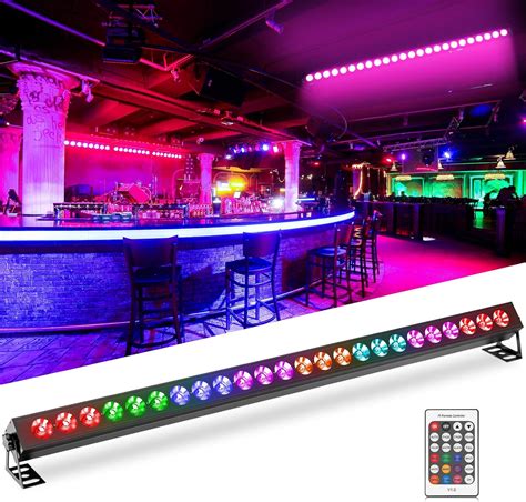 Amazon.com: LED Stage Wash Light Bar, 80W 24 LED RGB 3in1 Dj Light Bar ...