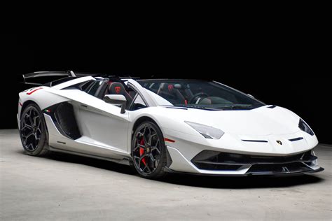 Lamborghini Aventador White Roadster Used 2021 Lamborghini Aventador