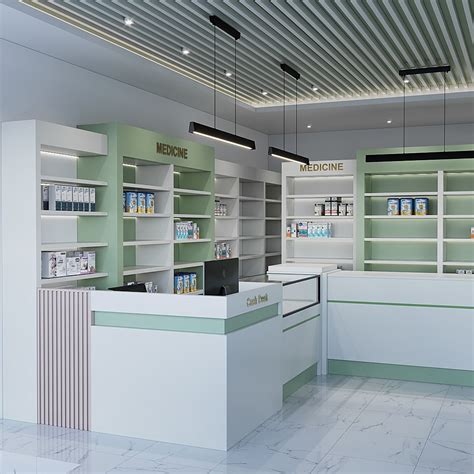 Pharmacy Interior Design - Hasan Oryanzade | Pharmacy design, Retail ...