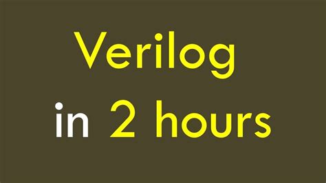 Image result for Verilog Tutorial YouTube