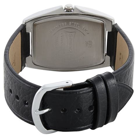 Buy Online Sonata Quartz Analog Black Dial Leather Strap Watch for Men ...