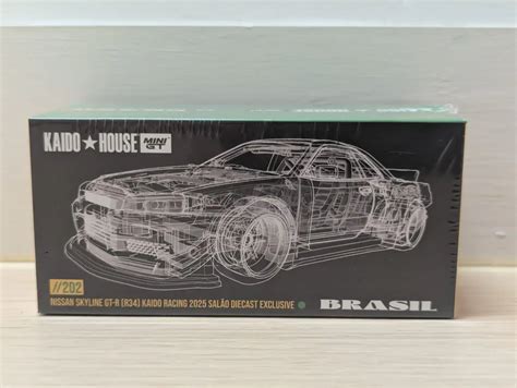 MINI GT X Kaido House #202 Nissan SKYLINE GTR (R34) Kaido Racing 2025 ...