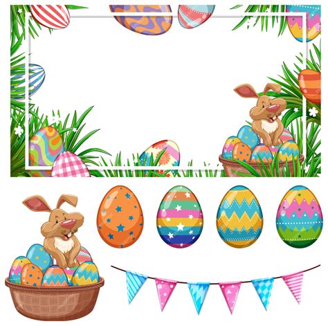 Easter Egg Hunt Border Clip Art
