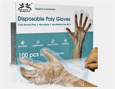 AM SAFE-X delivering the best Premium Disposable Gloves Poly PE LDPE ...