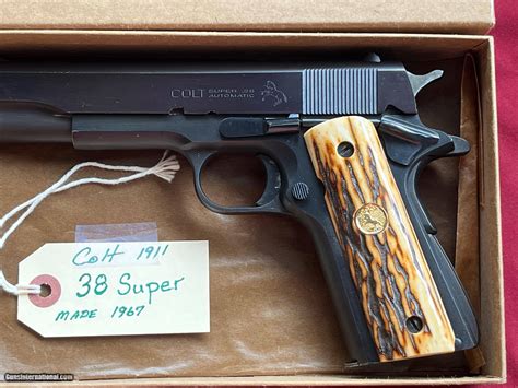 COLT 1911 SEMI AUTO PISTOL 38 SUPER MADE IN 1967