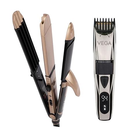 VEGA 3 in 1 Hair Styler, Straightener, Curler & Crimper (VHSCC-01 ...