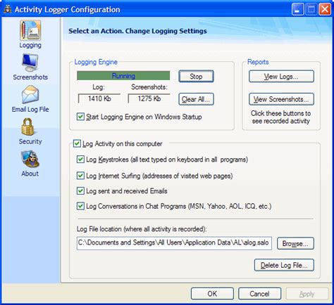 Computer Activity Logger 的图像结果