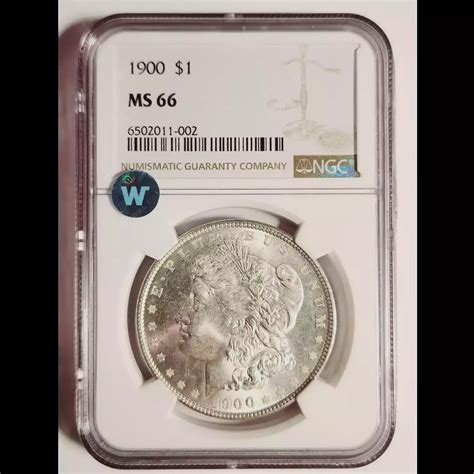 1900 Morgan Silver Dollar NGC MS-66 Sight White - Bob Paul Rare Coins