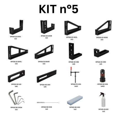 Kit N.5 per banco per saldatura fori 16mm France