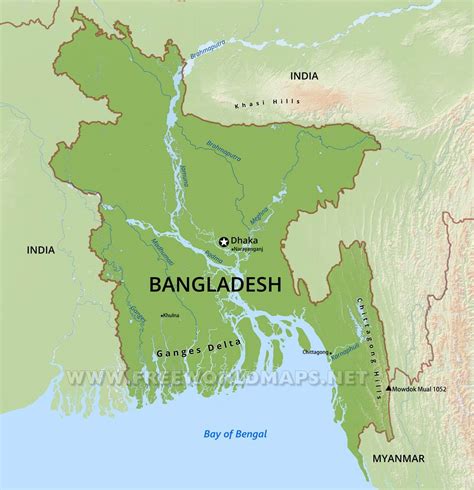 Asia Map Bangladesh Map Of Bangladesh, Maps, Worl Atlas, Bangladesh