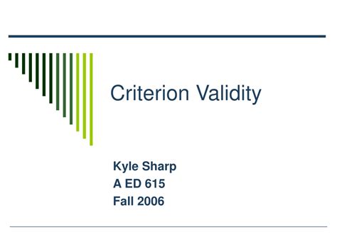 Image result for Criterion Validity Example
