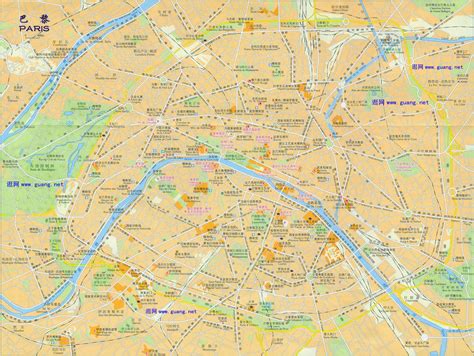 巴黎地图全图，巴黎地图高清版下载 - 8264户外8264.com