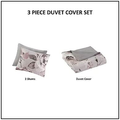 Madison Park Penelope 3-Piece Floral Printed Duvet Cover Set