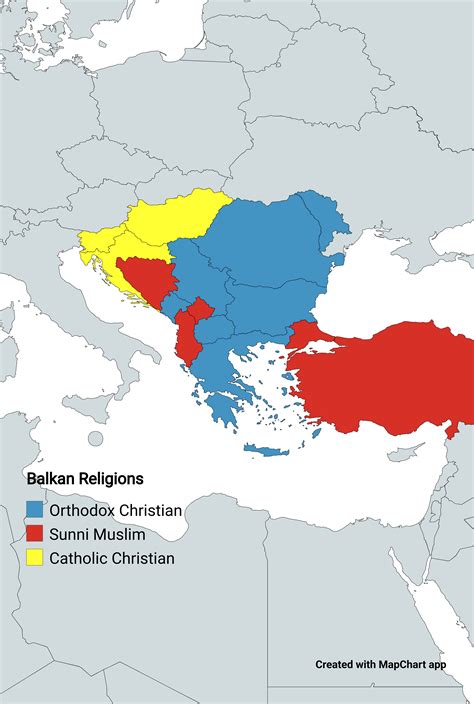 Map Of Balkan Religion