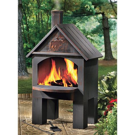 Cabin-Style Outdoor Cooking Steel Chiminea | www.kotulas.com | Free ...