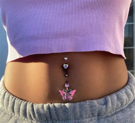 Double Belly Button Piercing Pinterest