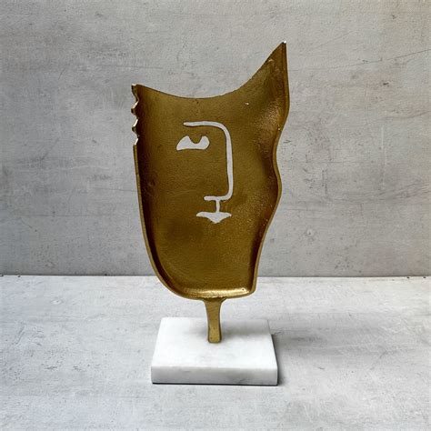 Buy Tumul Face Cast Aluminium Sculpture - Home Artisan